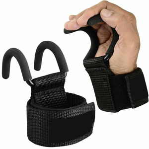 Crochets de barre de musculation en gros de qualité supérieure, crochets de barre de musculation pour exercices en salle de sport, crochets personnalisés en néoprène - Product Image 6