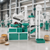 Usine de décorticage de riz complète 15-100TPD / Ligne industrielle de traitement du paddy / Décortiqueuse de riz automatique haute capacité