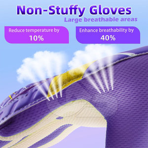 Nouveau style, design unique, gants de gardien de but en cuir imperméables avec sangle de poignet réglable, protection des mains pour l'extérieur, en vente - Product Image 3