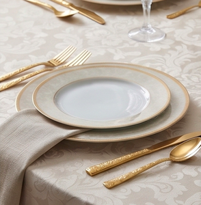 Elegante Juego de Cucharas para Postre con Diseño de Hoja en Latón, Cuchillo y Tenedor de Acero Inoxidable con Recubrimiento PVD Dorado, Cubertería de Cocina - Product Image 4