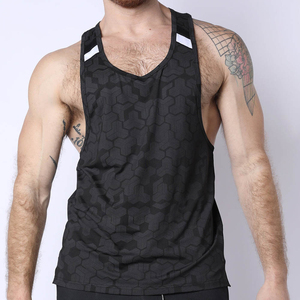Último Diseño, Mejor Calidad, Camiseta sin Mangas para Hombre, 100% Poliéster Estampado, Venta al por Mayor, Tejido Transpirable, para Uso Casual y Deportivo - Product Image 6