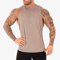 Débardeur d'entraînement sportif personnalisé OEM Débardeur de gymnastique en coton coupe ajustée musculation fitness