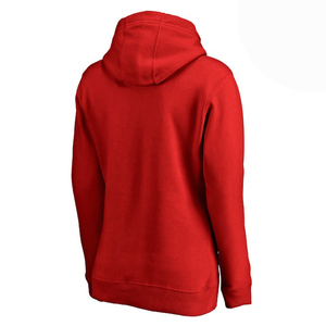 Sweat-shirt à capuche pour homme de qualité supérieure, rouge à rayures, en polaire, avec poche kangourou, logo personnalisé sur le devant, pour l'automne - Product Image 3