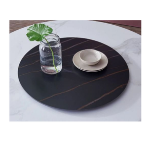 Plateau tournant en marbre pour collations et fruits, organiseur décoratif pour la maison, idéal pour la table à manger. - Product Image 6