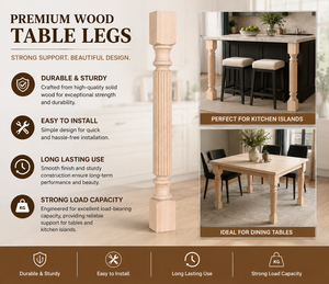 Modern Design Solid Wood Furniture Posts Heavy Duty Customized Color Outdoor Support Legs for Living Room Hospital Use Vietnam - Product Image 3