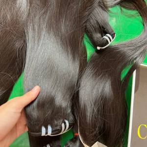 ผมมนุษย์แท้ทรงตรงแบบ100% สีน้ำตาลธรรมชาติผม613แบบสองชั้น - Product Image 2