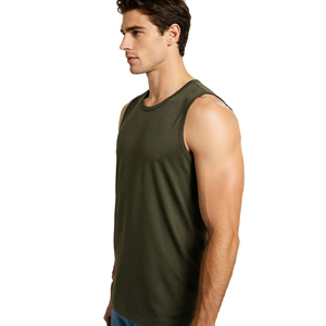 Camiseta de Gimnasio Personalizada para Hombre, Camiseta sin Mangas para Entrenamiento, Absorbe la Humedad, Chaleco de Entrenamiento Físico, OEM ODM Venta al por Mayor - Product Image 5