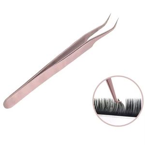 Juego de Pinzas Quirúrgicas de Precisión Morje de Acero Inoxidable para Extensión de Pestañas Postizas con Puntas Doradas Personalizables Serradas/Dentadas - Product Image 4