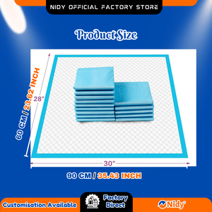 Nidy Disposable Underpads Soft Absorbent Protective <b>Bed</b> Pads for Medical Healthcare Clean Use Paper Material 20/100 Pcs - Product Image 2