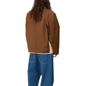 Chaqueta de Trabajo de Lona Vintage con Logotipo Personalizado de Alta Calidad, Estilo Urbano, con Cremallera, 100% Algodón, para Hombre - Product Image 6