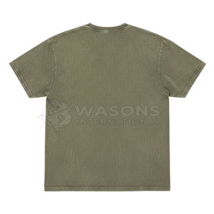 Camiseta de Hombre con Estilo, Corte Regular, Lavado Ácido, Nueva, Tejida con Algodón/Fibra de Bambú, Secado Rápido, Transpirable, Hecha en Pakistán - Product Image 6