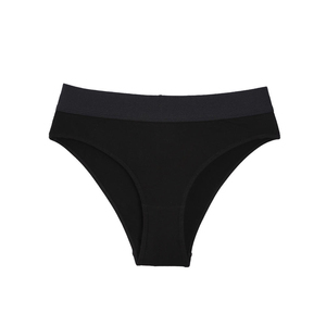 Braguitas de mujer de talle medio sin costuras, bordadas, de algodón y elastano, suaves, transpirables, ecológicas, antibacterianas, de ajuste cómodo y color liso. - Product Image 3