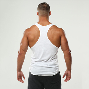 Débardeur de sport personnalisé pour homme, style hip-hop, pour la musculation, motif uni, 180g, écologique, respirant, séchage rapide - Product Image 2