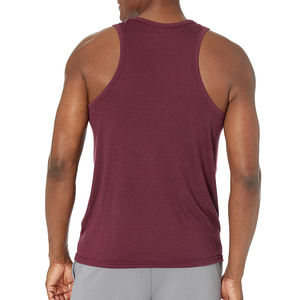 OEM Custom 100% Cotton Heavyweight Training Vest Bodybuilding Muscle Fitness Stringer <b>Running</b> <b>Singlet</b> Gym tank Top for Men - Product Image 3