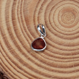 Pendentif en tourmaline serti clos, argent sterling 925, pierre précieuse facettée, fait main, style tendance, certifié GIA, bijoux pour femme - Product Image 3