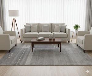 Luxury Abstract Geometric <b>Rug</b> - Handmade Indo-Nepali Carpet for Wholesalers - Product Image 1