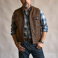 Gilet en cuir pour homme sur mesure, couleur personnalisée, style streetwear, sans manches, respirant