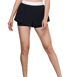 Shorts de yoga pour femmes en toile vintage 100% coton, respirants, doux, taille haute, pour le sport d'été - Product Image 5