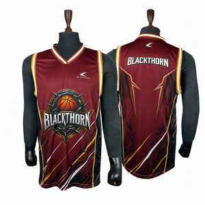 Camiseta de Baloncesto Personalizada OEM para Hombre, sin Mangas, Cuello en V, Sublimada, Forro de Malla de Poliéster, Ajuste Atlético, Ropa Deportiva de Equipo - Product Image 3