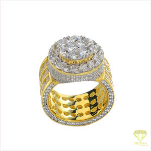 Anillo de Plata 925 de Primera Calidad con Diamante Cultivado en Laboratorio, Diseño Elegante con Piedra Redonda, para Minoristas de Joyería al por Mayor - Product Image 4
