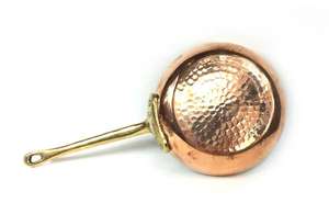 Poêle à frire en cuivre artisanal Sahika indien martelé à la main, antiadhésive, 14-22 cm / 5,5-8,6 pouces, base épaisse, poignée en cuivre, compatible gaz et induction - Product Image 2