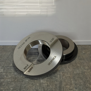 ชุดเกจวัดเกลียว AUGST LINES NPT NPTF แบบวงแหวน ทำจากเหล็ก สำหรับตรวจสอบเกลียวภายนอกอย่างแม่นยำ ดีไซน์ Go NoGo สำหรับการตรวจสอบในอุตสาหกรรม - Product Image 1