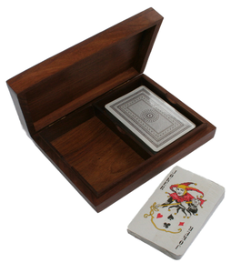 Porta Cartas de Madera Hecho a Mano, Organizador de Cartas de Madera, Regalo para Coleccionistas, Porta Cartas de Madera Más Vendido - Product Image 1