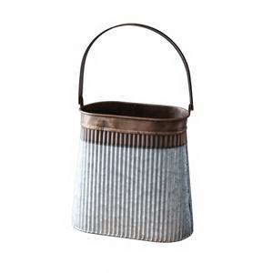 Cestas de Acero Inoxidable Clásicas Diva Collections, Cesta Vintage Ecológica para Almacenamiento de Alimentos, con Asa, Forma Única, Hecha en India - Product Image 1