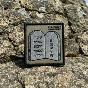 Custom Tan Fabric Menorah Candelabra Design Machine Embroidery Iron <b>On</b> <b>Sew</b> <b>On</b> <b>Patch</b> Badge For Religious Uniform Jacket Bag Cloth - Product Image 2