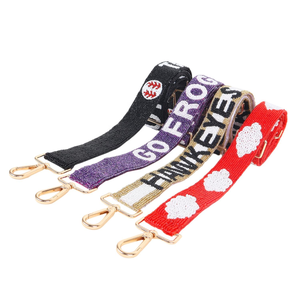 Sangle de téléphone portable et sac transparent brodée à la main pour femme, avec perles et perles de rocaille, style sangle de guitare, pour toutes les occasions (été, hiver) - Product Image 5