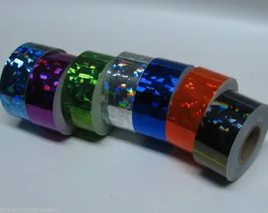Cinta Adhesiva Decorativa Holográfica con Textura de Hielo Roto, Arcoíris Reflectante, para Manualidades, Embalaje, OEM, Venta al Por Mayor - Product Image 2