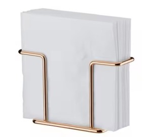 Luxury Finish Metal Napkin Stand For Dining Table And <b>Kitchen</b> Chic <b>Tissue</b> <b>Holder</b> For Home Office And Restaurant - Product Image 3