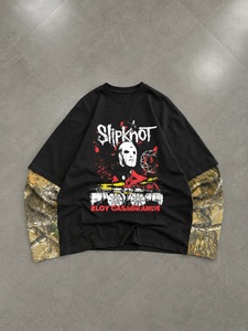 Camiseta Gráfica Personalizada para Hombre, Talla Grande, Tejido Grueso, Camuflaje, Doble Manga, Estilo Urbano, Algodón, Hombros Caídos, Manga Larga - Product Image 5