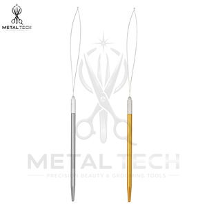 Kit d'application professionnel pour extensions de micro-anneaux, avec fil flexible et crochet de pose, équipement pour salons de coiffure et barbiers, fourniture d'usine - Product Image 2