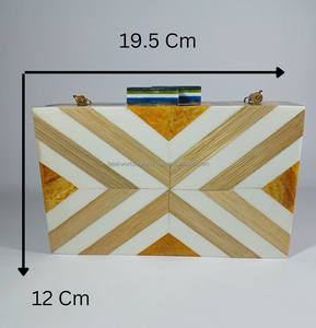 Bolso de mujer duradero y elegante de Falak World Export, bolso de resina multitono de moda con correa desmontable a juego, artesanías de resina - Product Image 1