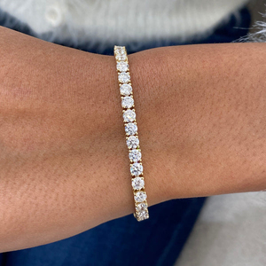 Handcrafted Lab Grown Diamond Bracelet Solid 18K <b>Gold</b> IGI Authenticated Luxury Wristwear White Yellow <b>Rose</b> <b>Gold</b> - Product Image 1