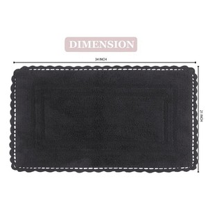 Tapis de bain antidérapant en coton absorbant l'eau, style américain, écologique, avec logo personnalisé disponible pour la cuisine - Product Image 6