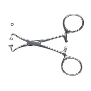 Pinza para toallas Backhaus de 13 cm, instrumento quirúrgico de acero inoxidable con articulación de bola y encaje para una fijación segura de la pañoles quirúrgicos - Product Image 4