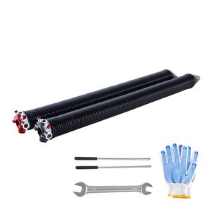 Coppia di Molle a Torsione per Porte da Garage, Rivestite in Nero, 0.234 X 2 X 28, 16000 Cicli, Elettroforese, Ricambio per Porte da Garage Esistenti - Product Image 1