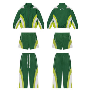 Veste de survêtement unisexe personnalisée, décontractée, imperméable, réfléchissante, avec cordon de serrage, à capuche, unie, 2-en-1, coupe-vent en nylon - Product Image 4