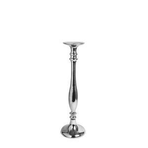 Silver Aluminium Pillar Holder Handmade Customized Metal <b>Candle</b> Holder For Home & Garden Decor <b>Wedding</b> Centerpieces - Product Image 1