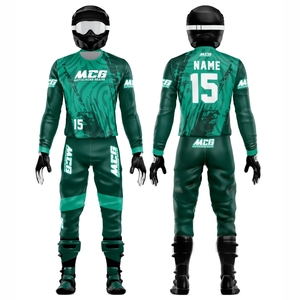 Stylish Design Ladies Men's % Customized Stretch Fabric Digital Print Washed Breathable Quick Dry Dirt Bike Road ATV - Product Image 1