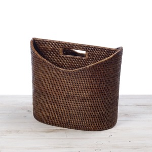andwoven Rattan <b>Magazine</b> <b>Holder</b> Basket Handmade Storage Baskets Natural Rattan Modern Multifunction Made in Viet Nam - Product Image 4