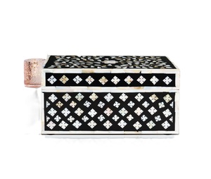 Boîte décorative en nacre, boîte de rangement, boîte à bijoux, boîte MOP, boîte cadeau artisanale, décoration de luxe pour la maison, vente en gros de décorations - Product Image 1