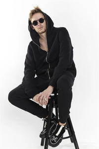 <b>Black</b> <b>zipper</b> <b>hoodie</b> Custom <b>Zipper</b> <b>Hoodie</b> Oversized Heavyweight Fleece Unisex Streetwear Sweatshirt OEM ODM Wholesale Manufactur - Product Image 4