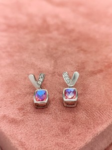 Pendientes de Cristal de Cuarzo Arcoíris, Joyería con Aspecto de Plata de Ley, Regalo para Mujer, Elegantes Pendientes Colgantes con Piedras Preciosas Coloridas - Product Image 1
