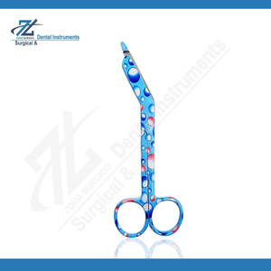 ชุดกรรไกรตัดไหมเย็บแผลสแตนเลสแบบใช้มือ 3 ชิ้น ดีไซน์ฟองสีฟ้า กรรไกรตัดผ้าพันแผลแบบผ่าตัด ใช้ซ้ำได้ - Product Image 3