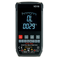 Multimètre numérique intelligent VC118 à affichage 4 chiffres, 6000 comptes, plage 0-1000V/0-10A, testeur multifonctionnel