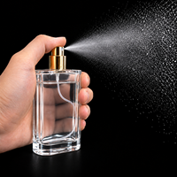 Flacon de parfum de luxe 100 ml, flacon de parfum avec logo personnalisable, emballage de parfum, flacon vide