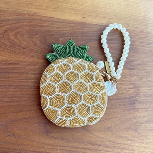 Nuevo Monedero de Alta Calidad con Cuentas, Mini Bolsa con Cierre, Diseño de Frutas, Monedero con Cuentas de Piña y Correa de Perlas al Mejor Precio - Product Image 2